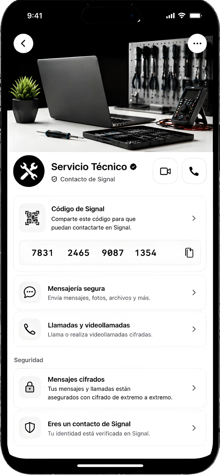 Securfy - pantalla de bloqueo cifrada