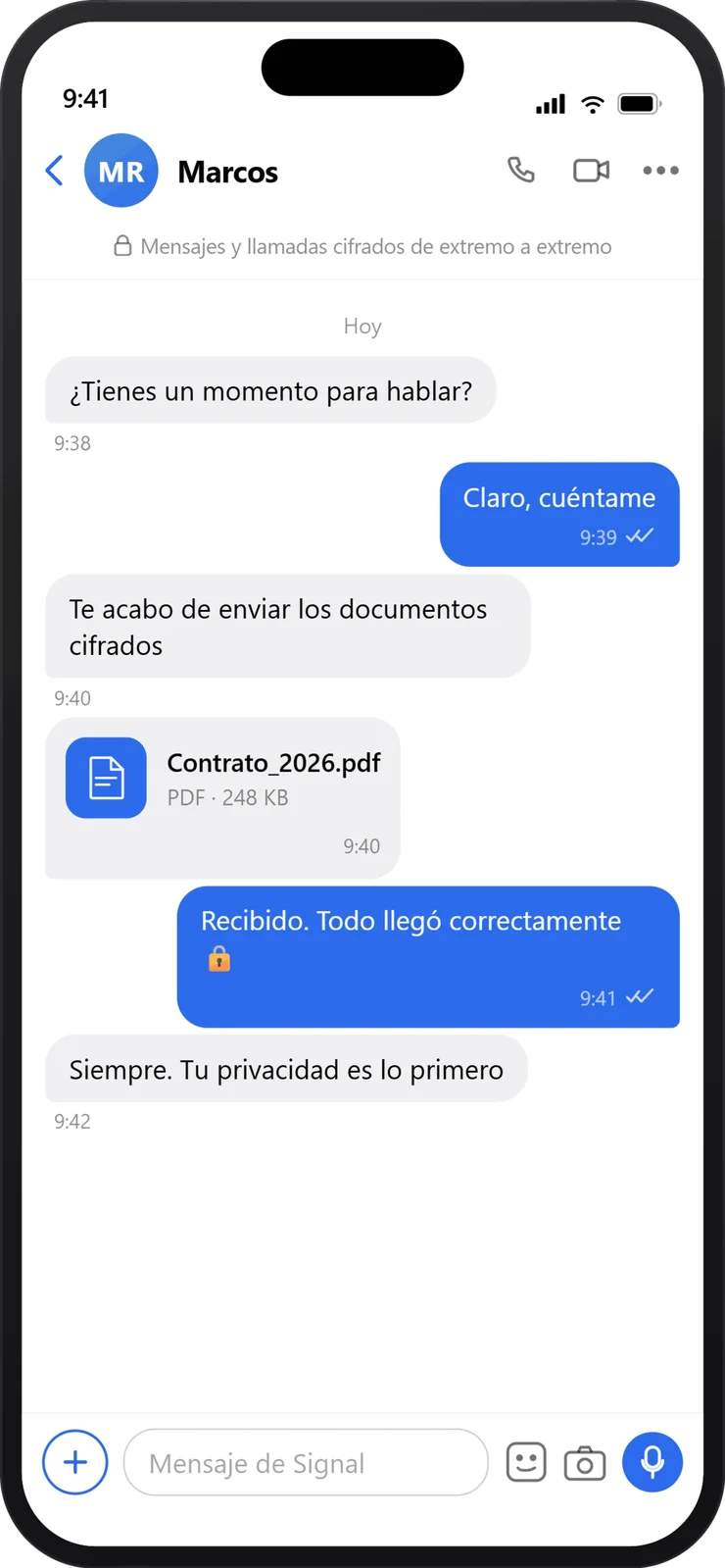 Securfy - llamada cifrada segura